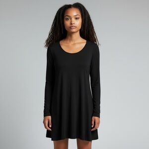 Ava Long Sleeve Viscose Dress